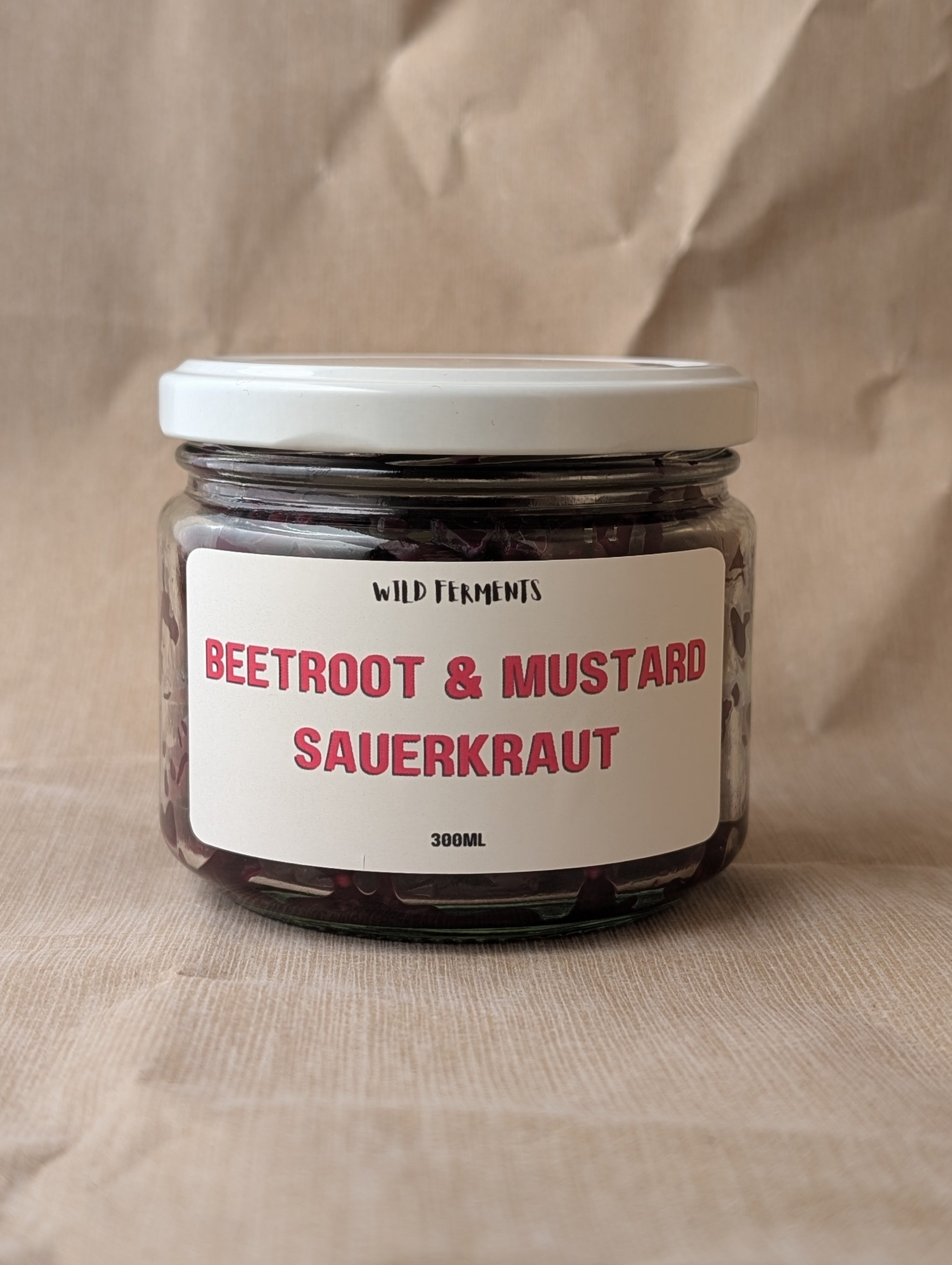 Beetroot and Mustard Sauerkraut